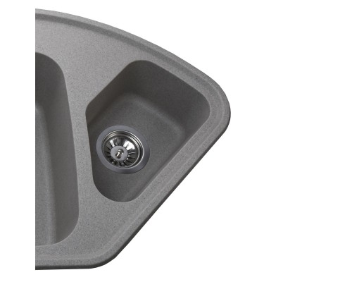 Гранітна мийка Globus Lux AVERNO сiрий камiнь 1060x575мм-А0005