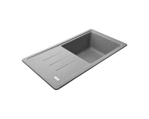 Гранітна мийка Globus Lux LUGANO сiрий камiнь 780x435мм-А0005
