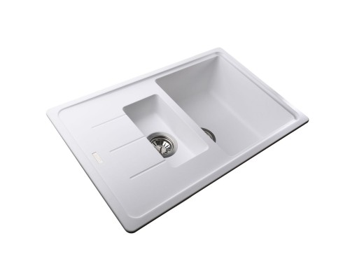 Гранітна мийка Globus Lux IZEO білий 780х500мм-А0007
