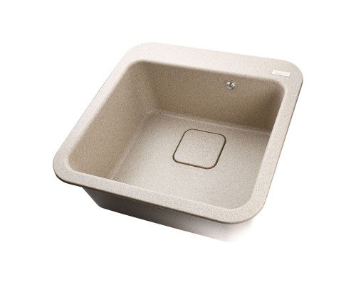 Гранітна мийка Globus Lux BARBORA мигдаль 510х510мм-А0008