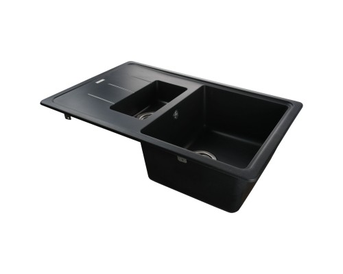Гранітна мийка Globus Lux IZEO чорний 780x500мм-А0002