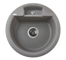 Гранітна мийка Globus Lux GURON сiрий камiнь 480мм-А0005