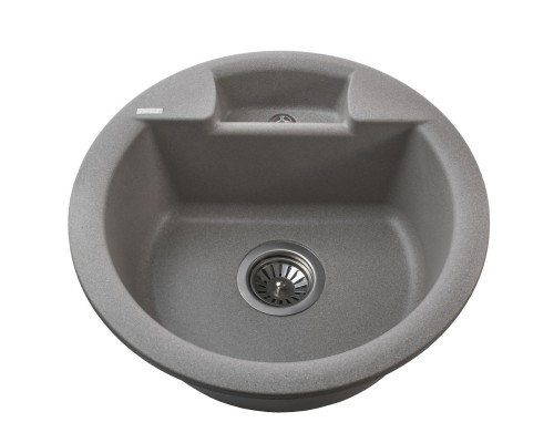 Гранітна мийка Globus Lux GURON сiрий камiнь 480мм-А0005