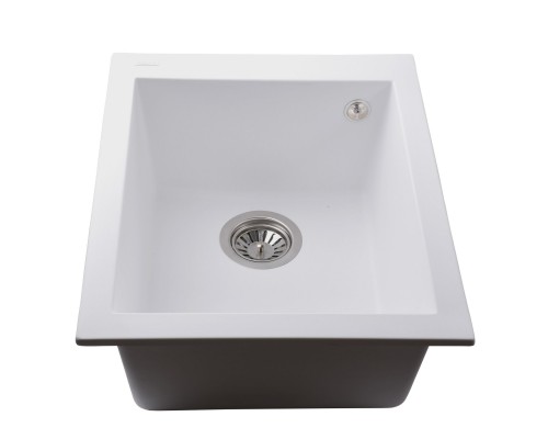 Гранітна мийка Globus Lux LAMA білий 410х500мм-А0007