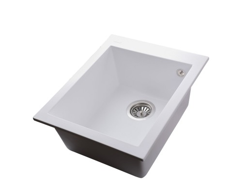 Гранітна мийка Globus Lux LAMA білий 410х500мм-А0007