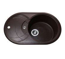 Гранітна мийка Globus Lux LUISE коричневий 780x500мм-А0006