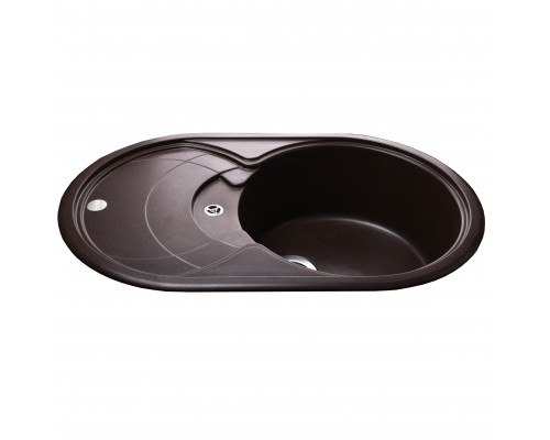 Гранітна мийка Globus Lux LUISE коричневий 780x500мм-А0006