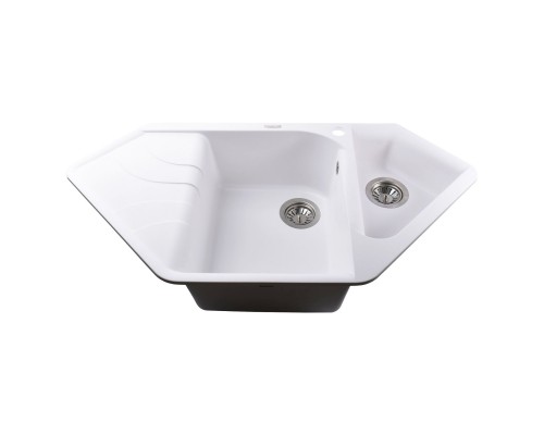 Гранітна мийка Globus Lux GARDA білий 1000х500мм-А0007