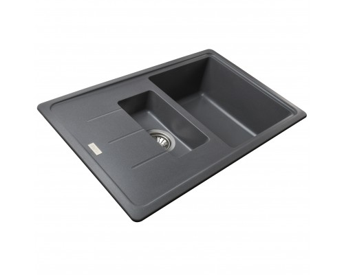Гранітна мийка Globus Lux IZEO сірий металік 780x500мм-А0003