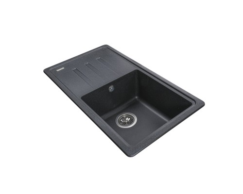 Гранітна мийка Globus Lux LUGANO графіт 780x435мм-А0001