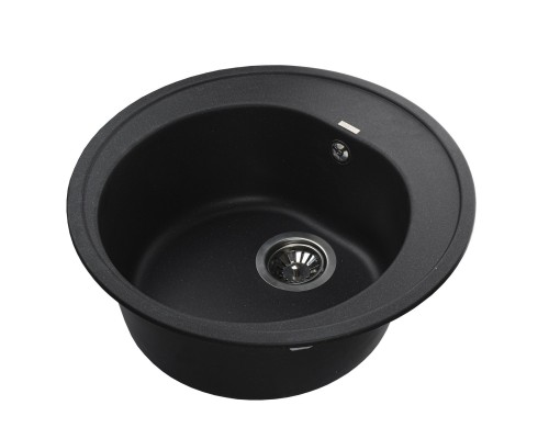 Гранітна мийка Globus Lux MARTIN чорний металік 510мм-А0001
