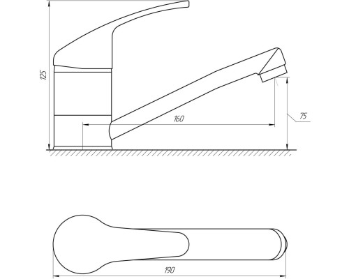 Змішувач для умивальника Globus Lux Solly GLSO-0103M