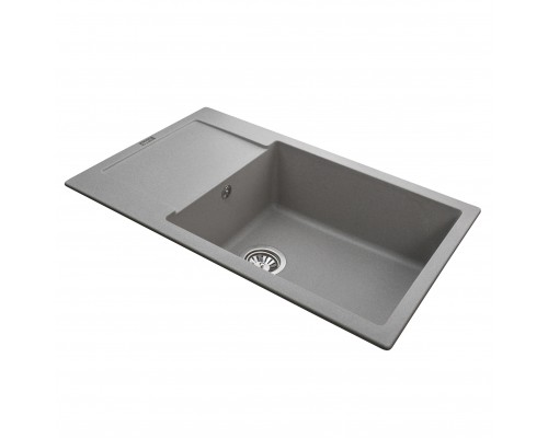 Гранітна мийка Globus Lux MALABI сiрий камiнь 780x500мм-А0005