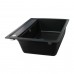 Гранітна мийка Globus Lux VOLTA  чорний металiк 570х510мм-А0001