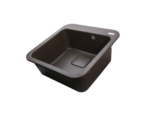 Гранітна мийка Globus Lux BARBORA коричневий 510x510мм-А0006