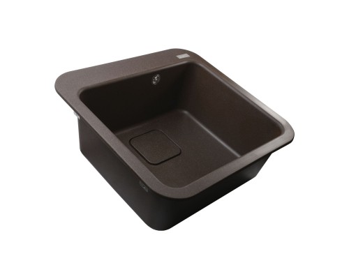 Гранітна мийка Globus Lux BARBORA коричневий 510x510мм-А0006