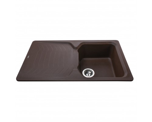 Гранітна мийка Globus Lux BOREN коричневий 860x500мм-А0006