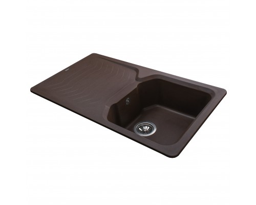 Гранітна мийка Globus Lux BOREN коричневий 860x500мм-А0006