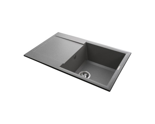 Гранітна мийка Globus Lux KOMO сiрий камiнь 790x500мм-А0005