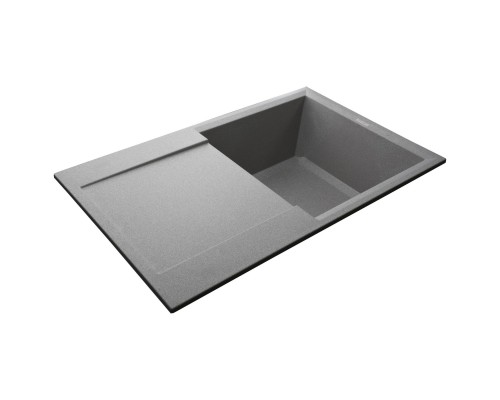 Гранітна мийка Globus Lux KOMO сiрий камiнь 790x500мм-А0005