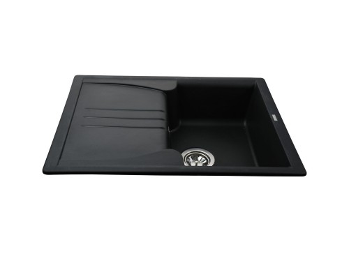 Гранітна мийка Globus Lux BALATON чорний 680х500мм-А0002