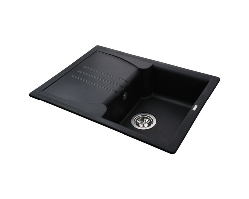 Гранітна мийка Globus Lux BALATON чорний 680х500мм-А0002