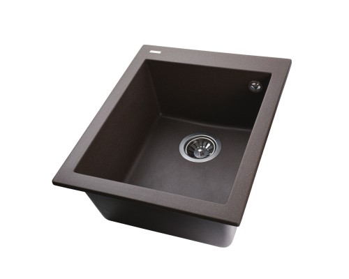 Гранітна мийка Globus Lux LAMA коричневий 410x500мм-А0006