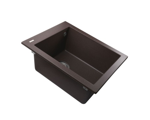 Гранітна мийка Globus Lux LAMA коричневий 410x500мм-А0006