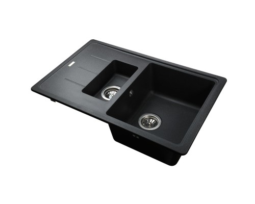 Гранітна мийка Globus Lux IZEO графіт 780х500мм-А0001