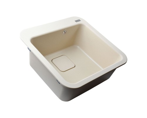 Гранітна мийка Globus Lux BARBORA слонова кiстка 510х510мм