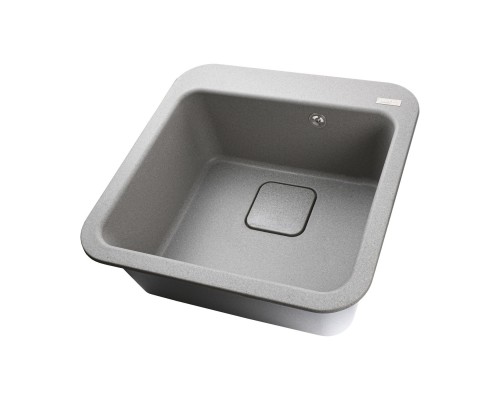 Гранітна мийка Globus Lux BARBORA сiрий камiнь 510x510мм-А0005