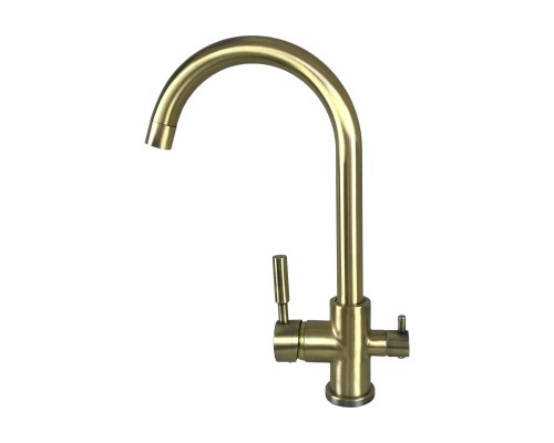 Змішувач для кухні під осмос Globus Lux LAZER GLLR-0333-9-BRONZE