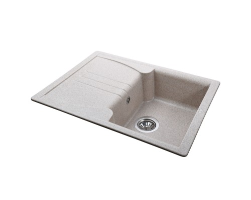 Гранітна мийка Globus Lux BALATON мигдаль 680х500мм-А0008