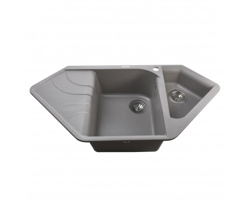 Гранітна мийка Globus Lux GARDA сiрий камiнь 1000x500мм-А0005