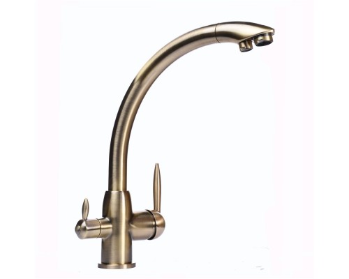 Змішувач для кухні під осмос Globus Lux LAZER GLLR-0777-9-BRONZE