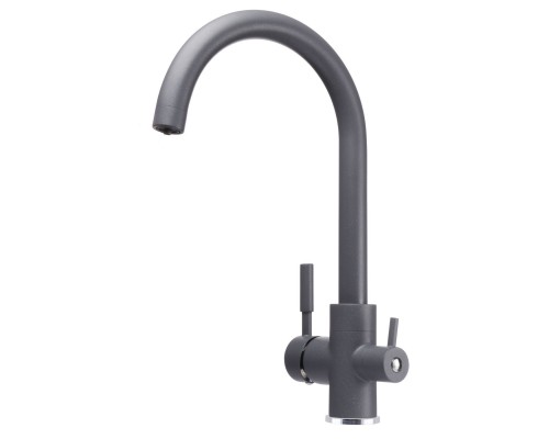 Змішувач для кухні під осмос Globus Lux LAZER GLLR-0333-3-TITANIUM