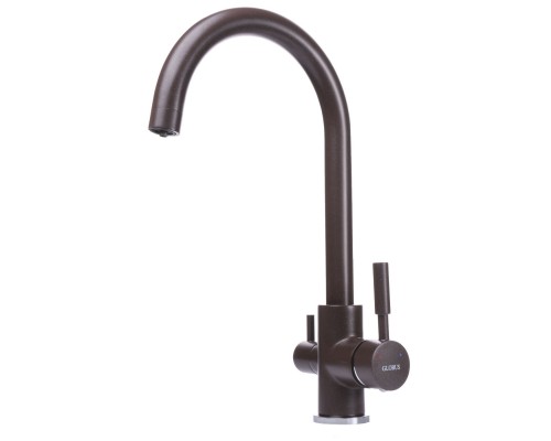 Змішувач для кухні під осмос Globus Lux LAZER GLLR-0333-6-MARONE