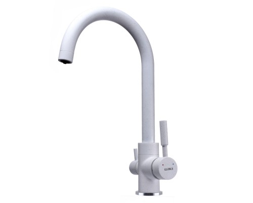 Змішувач для кухні під осмос Globus Lux LAZER GLLR-0333-7-WHITE