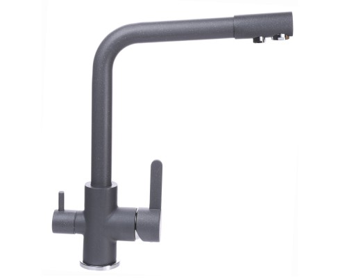 Змішувач для кухні під осмос Globus Lux LAZER GLLR-0444-3-TITANIUM