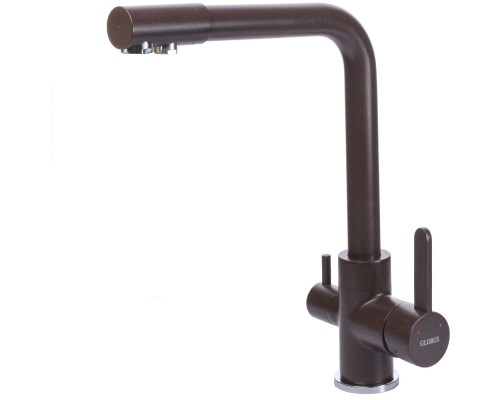 Змішувач для кухні під осмос Globus Lux LAZER GLLR-0444-6-MARONE