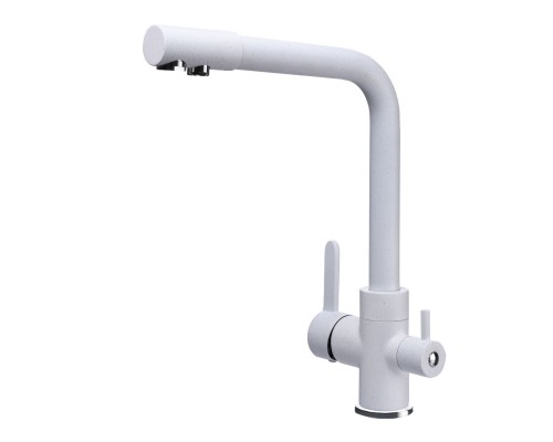 Змішувач для кухні під осмос Globus Lux LAZER GLLR-0444-7-WHITE