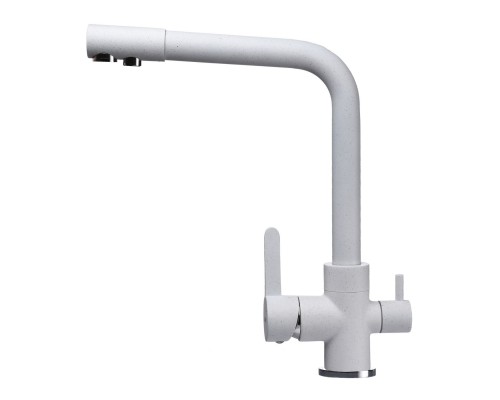 Змішувач для кухні під осмос Globus Lux LAZER GLLR-0444-7-WHITE