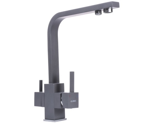 Змішувач для кухні під осмос Globus Lux LAZER GLLR-0111-3-TITANIUM