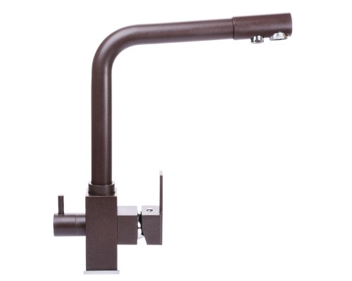 Змішувач для кухні під осмос Globus Lux LAZER GLLR-0100-6-MARONE