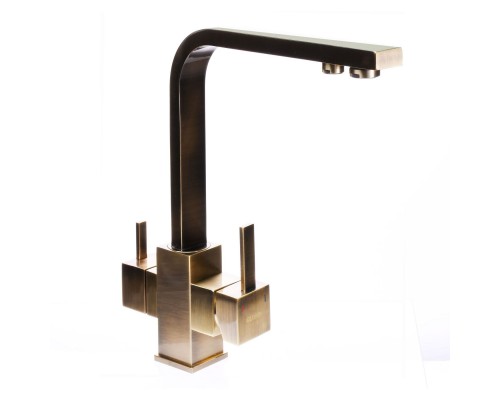 Змішувач для кухні під осмос Globus Lux LAZER GLLR-0111-9-BRONZE