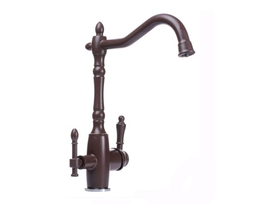 Змішувач для кухні під осмос Globus Lux LAZER GLLR-1000-6-MARONE