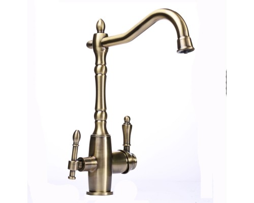 Змішувач для кухні під осмос Globus Lux LAZER GLLR-1000-9-BRONZE