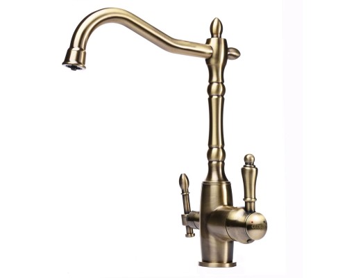 Змішувач для кухні під осмос Globus Lux LAZER GLLR-1000-9-BRONZE