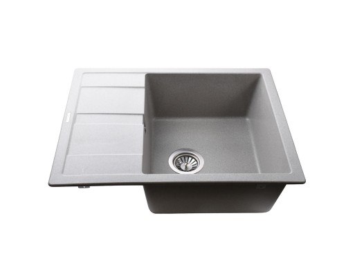 Гранітна мийка Globus Lux ONE сірий камiнь 650x500мм-А0005