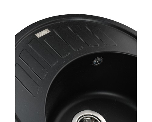 Гранітна мийка Globus Lux ARNO чорний 620х500мм-А0002